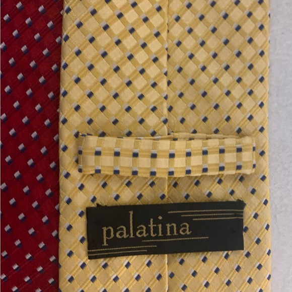 Classic Red and Yellow Patterned Ties - Picture 16 of 16